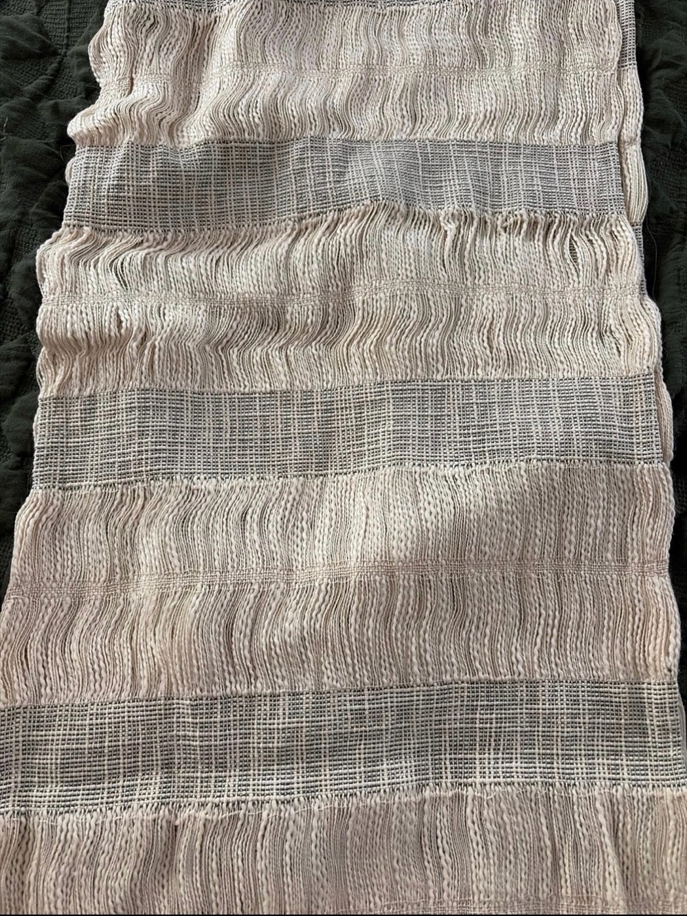 NWT Anthropologie Fern Woven Table Runner - neutral